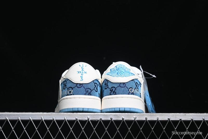 Nike Travis Scott x Fragment Design x Air Jordan 1 Low OG SP AJ1 Retro Sneakers - XZ1658-001