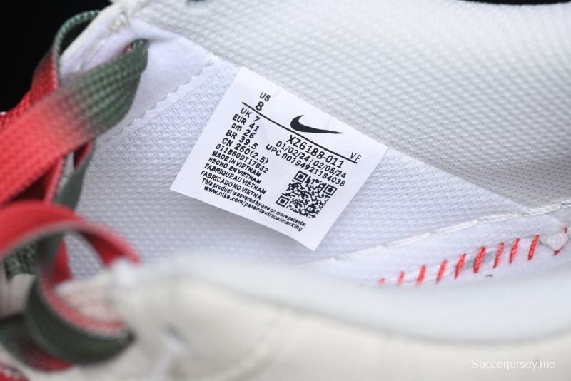 Nike Air Force 1 '07 Low The North Face Collaboration - Beige Red Green Color Block Low-Top Casual Sneakers - XZ6188-011