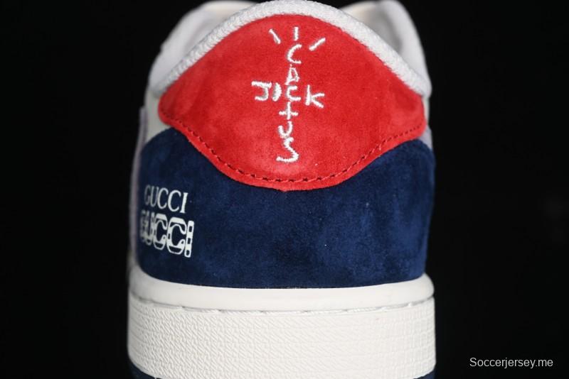 Nike Travis Scott x Fragment Design x Air Jordan 1 Low OG SP AJ1 Multi-Color Patchwork Low-Top Casual Sneakers - DM7866-039