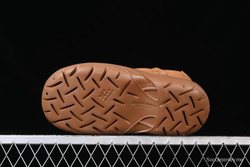 Bottega Veneta Snap Round Toe Slip-On Ankle Snow Boots - 578321