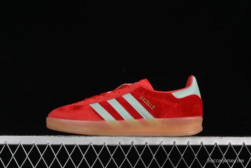 Adidas Originals Gazelle Indoor Sneakers with Thick Sole for Casual Wear Non-Slip耐磨 Low-Top Board Shoes - IG6786