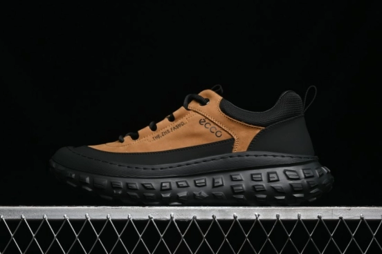 ECCO Offroad Series Lightweight Cushioned Leather Durable Outdoor Hiking Running Shoes - 63513001002