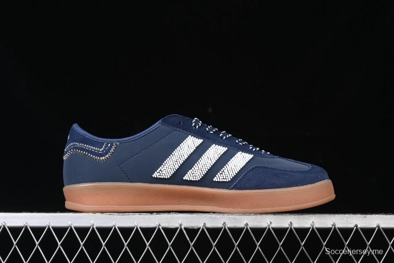 Adidas Clot x Originals Gazelle Indoor Retro Casual Slip-Resistant Wear-Resistant Low-Top Sneakers - IH3725