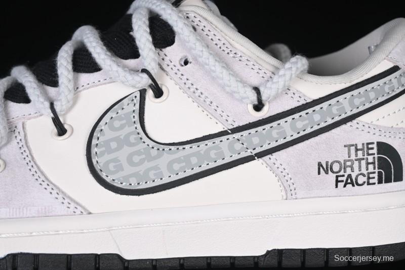 Nike SB Dunk Low The North Face x CDG Collaboration Anniversary Edition Customized Low-Top Skateboarding Shoes - XX3168-307