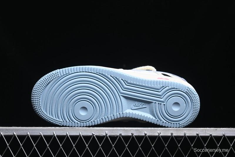 Nike Air Force 1 '07 Low Milk Pig Casual Lace-Up Sneakers - BD7701-110