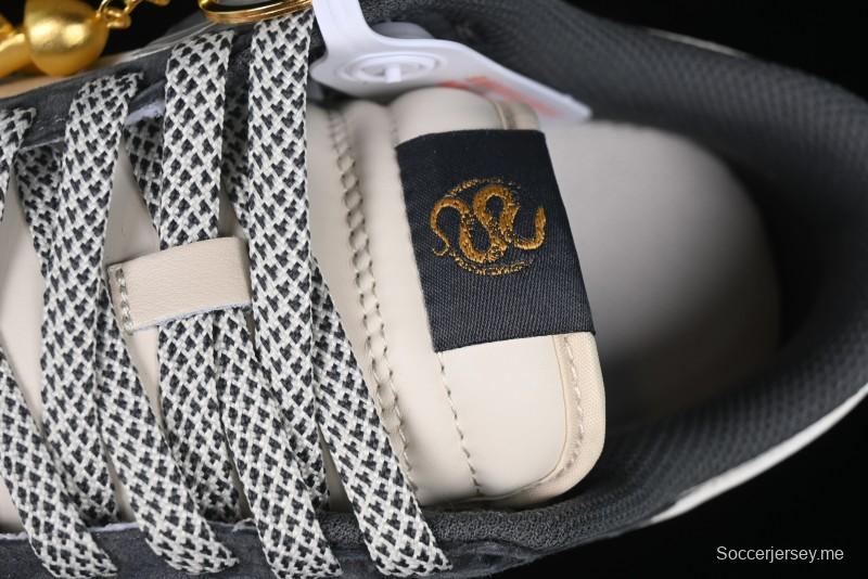 Nike SB Dunk Low Supreme Snake Year Collaboration White Hook Anniversary High-End Custom Low-Top Casual Skate Shoes - DM6868-016