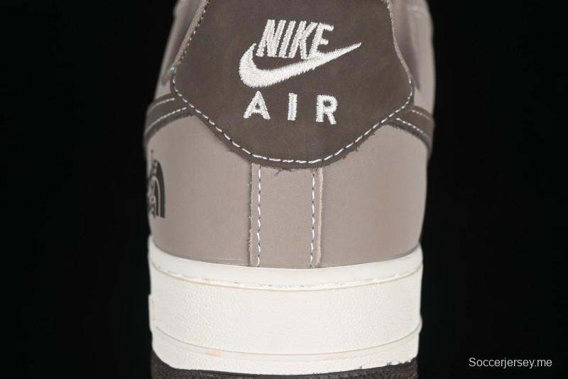 Nike Air Force 1 '07 Low The North Face Collaboration Light Brown Ghost Face Casual Sneakers - KK1988-065