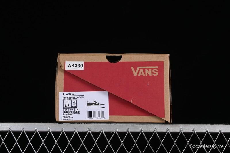 Vans Classics Knu Skool Coffee White Brown Slip-On Shoes - VN0009SAK330