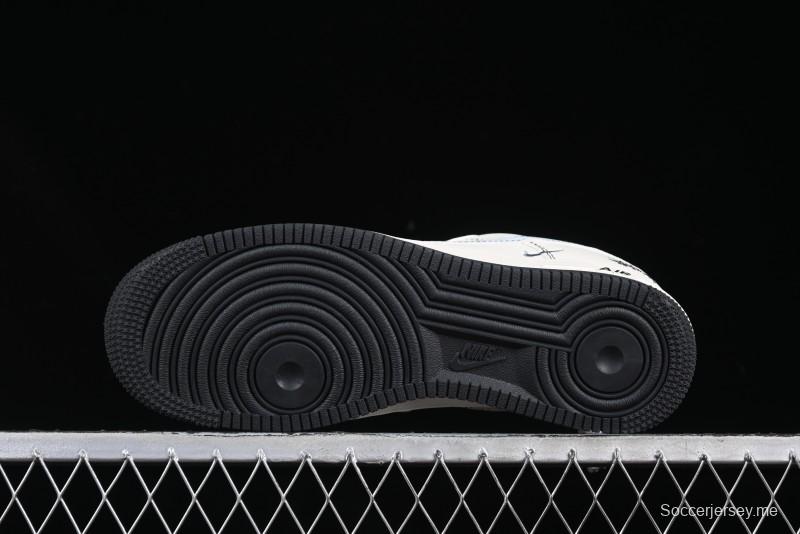 Nike Air Force 1 '07 Low Stussy Collaboration Embroidered Mini Swoosh Casual Sneakers - XZ6188-630