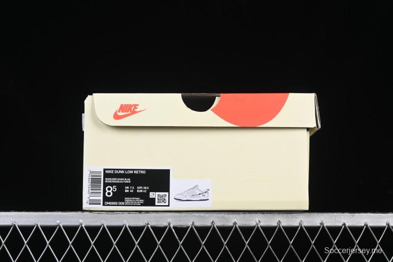 Nike SB Dunk Low Stussy Collaboration Beige Grey Print Grey Swoosh Anniversary Custom Low-Top Casual Skate Shoes - DM6868-009