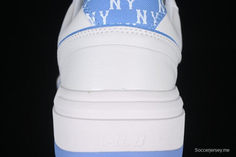 New York Yankees MLB Chunky Liner Denim Monogram Lightweight Elevated Platform Casual Sneakers - 3ASXD025N50BLS