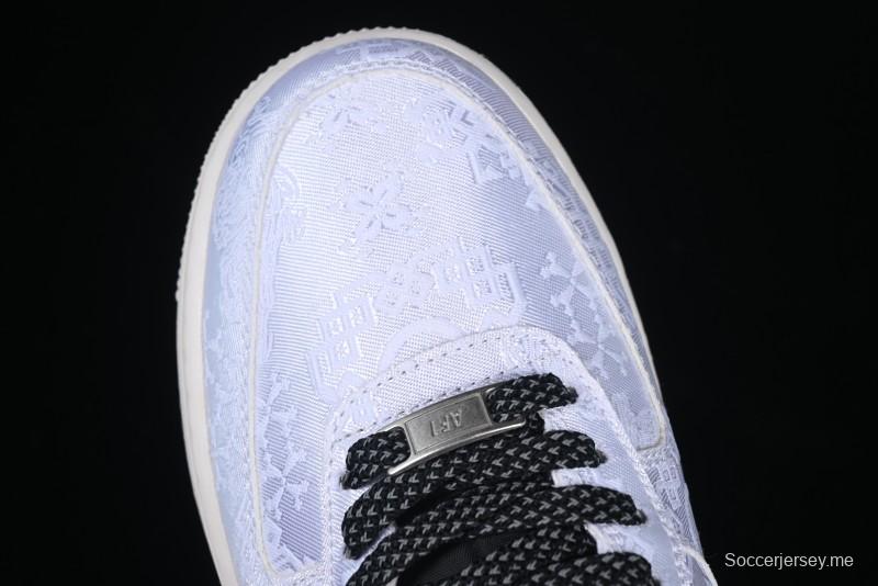 Nike Air Force 1 '07 Low North Face Edison Chen Collaboration White Silk Dual-Tone Casual Sneakers - DM6868-054