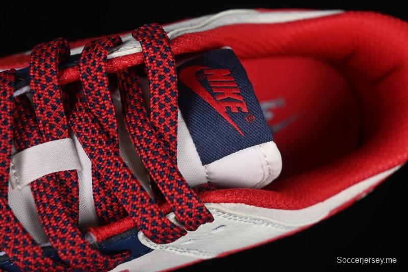 Nike SB Dunk Low Edison Chen Collaboration Blue Red Swoosh Anniversary Custom Low-Top Casual Skate Shoes - DJ2024-099