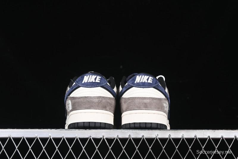Nike SB Dunk Low The North Face Collaboration - Mysterious Grey Anniversary Edition Customized Low-Top Casual Skate Shoes - XS1086-006