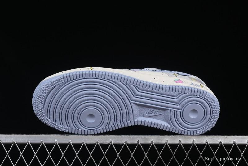Nike Air Force 1'07 Low "Cherub" Anime Hand-Painted Doodle Low-Top Casual Sneakers - DB3301-711