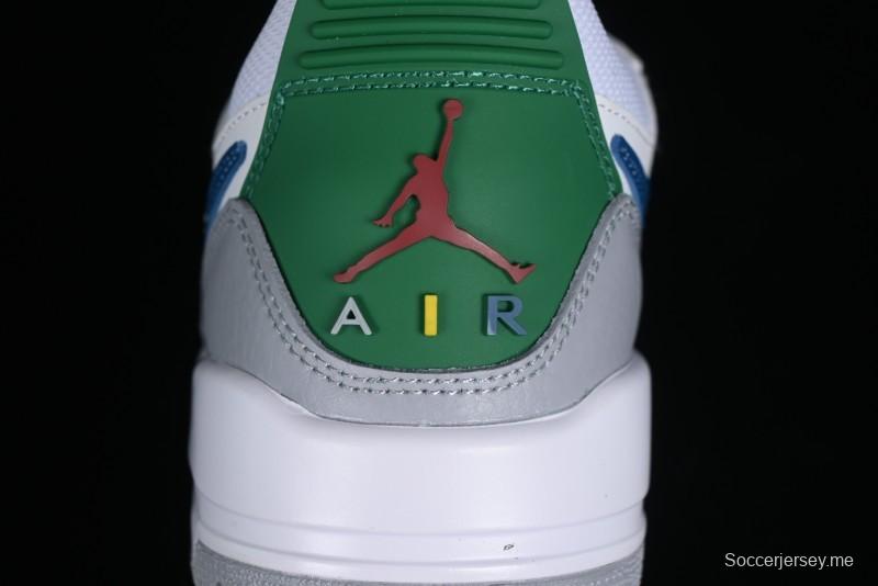 Nike Air Jordan Legacy AJ312 Low Triple Strap Sneakers with Premium Leather - CD9054-140