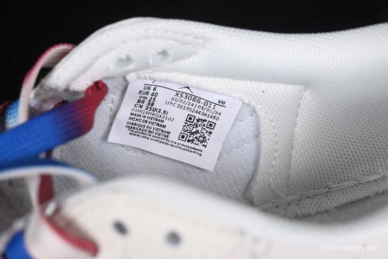 Nike Travis Scott x Fragment Design x Air Jordan 1 Low OG SP AJ1 Snake Year Limited Blue Swoosh Gum Sole Low-top Casual Sneakers - XS3086-011