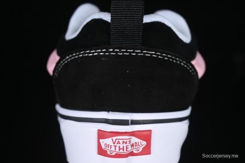 Vans Knu Skool Black Pink Color Comfortable Fashion Anti-Slip Wear-Resistant Low-Top Casual Skate Shoes - VN0009QCB9P