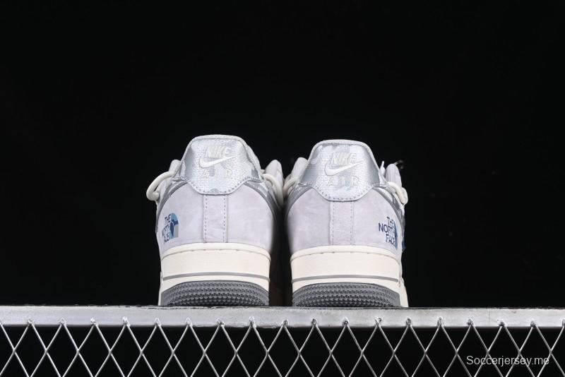 Nike Air Force 1 '07 Low The North Face Collaboration Silver Swoosh Drawstring Casual Sneakers - DM6688-016