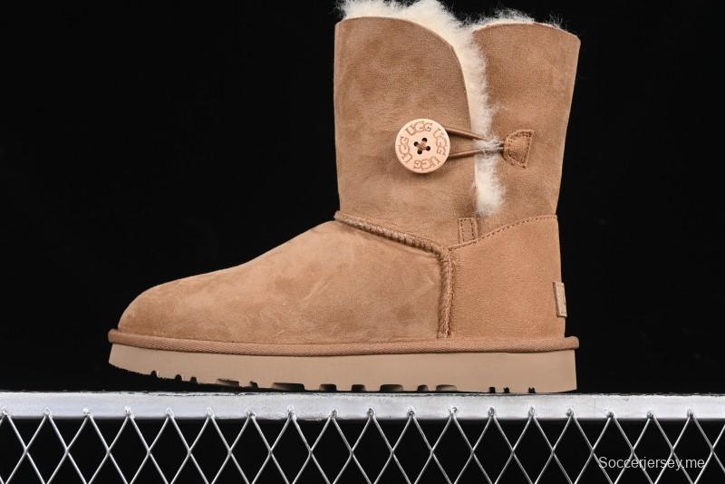 UGG Official Classic Button Sheepskin Snow Boots - 1016226 Chestnut