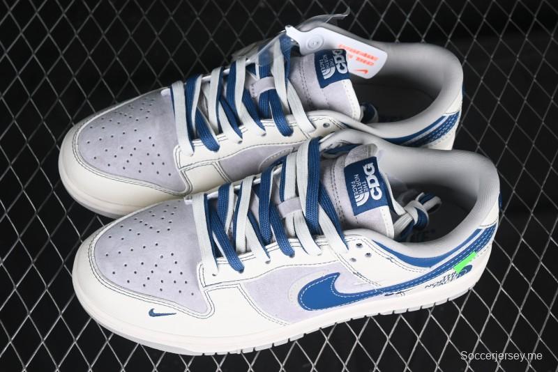 Nike SB Dunk Low The North Face Collaboration Anniversary Edition Customized Low-Top Casual Skate Shoes - DM6868-040