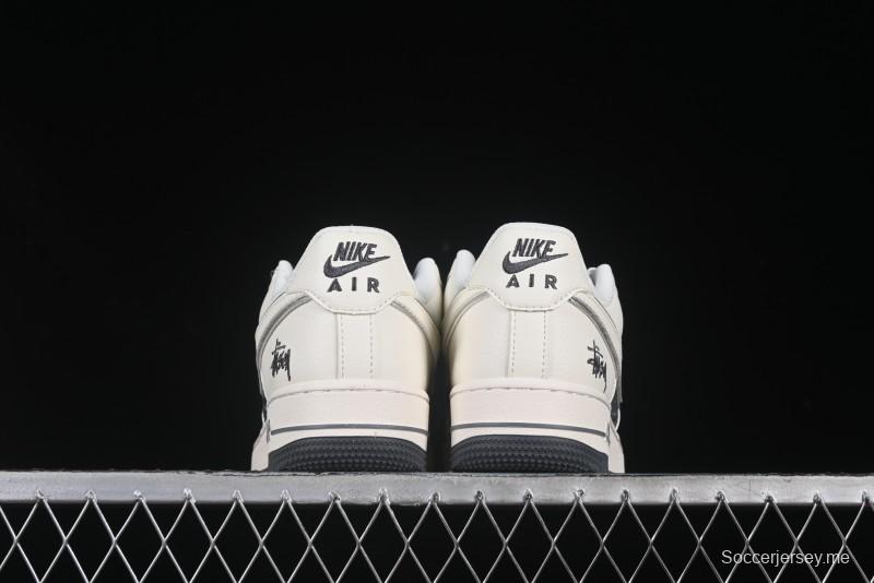 Nike Air Force 1 '07 Low Stussy Collaboration Beige Grey Casual Sneakers - XZ6188-726