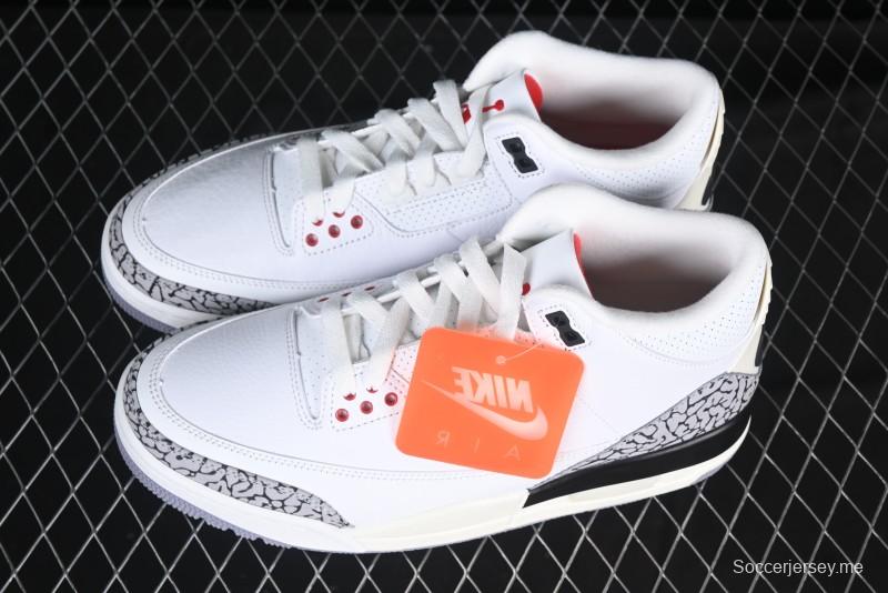 Nike Air Jordan 3 Retro White Cement Reimagined Basketball Shoes - DN3707-100