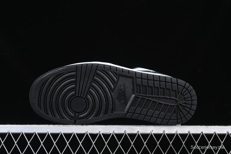 Nike Air Jordan 1 Low Retro Casual Sneakers with Black Swoosh - HF3148-106