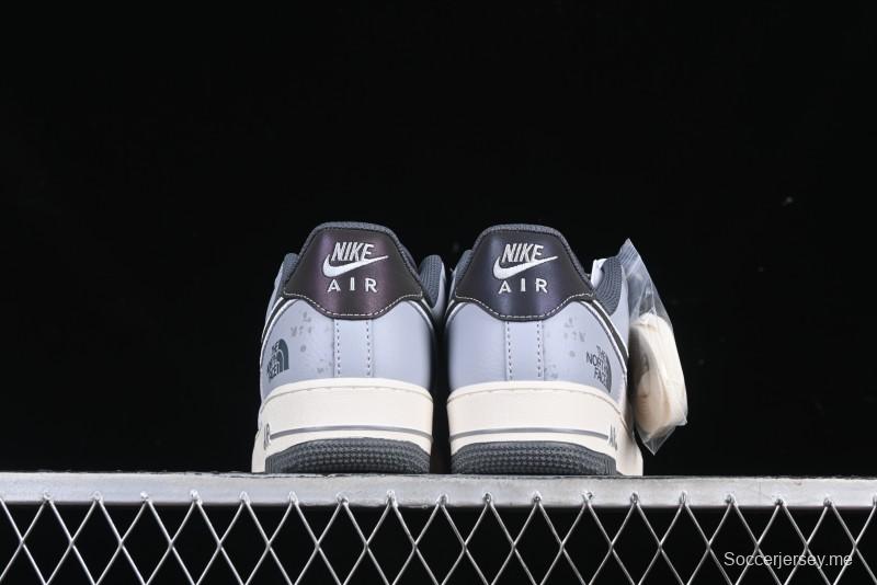 Nike Air Force 1 '07 Low The North Face Collaboration Embroidered Splash Design Casual Sneakers - DM6688-006