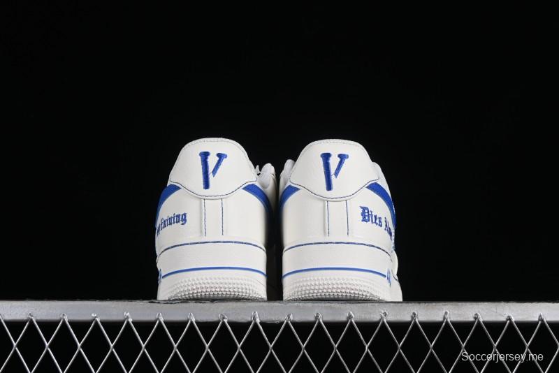 Nike Vlone x Air Force 1 '07 Low Collaboration Light Blue Casual Sneakers - AA5360-011