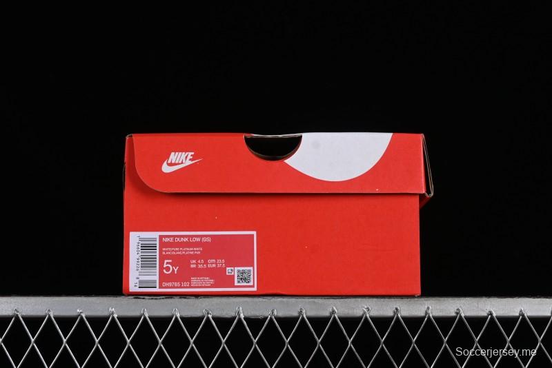 Nike Dunk Low SB Casual Sneakers with Deconstructed Laces and Ribbon Bow Design - DH9765-102
