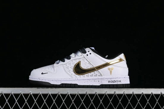 Nike SB Dunk Low Kobe Series - White Gold Anniversary High-End Custom Low-Top Casual Sneakers - FC1688-193