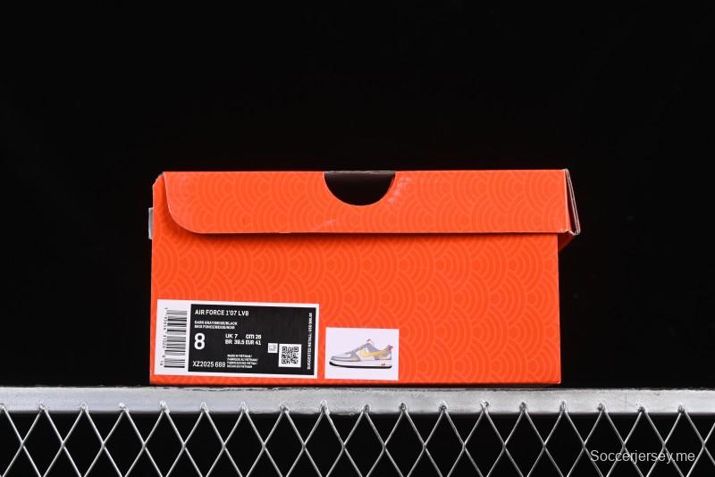 Nike Air Force 1 '07 Low Year of the Snake Limited Edition Golden Snake Scale Low-Top Casual Sneakers - XZ2025-688