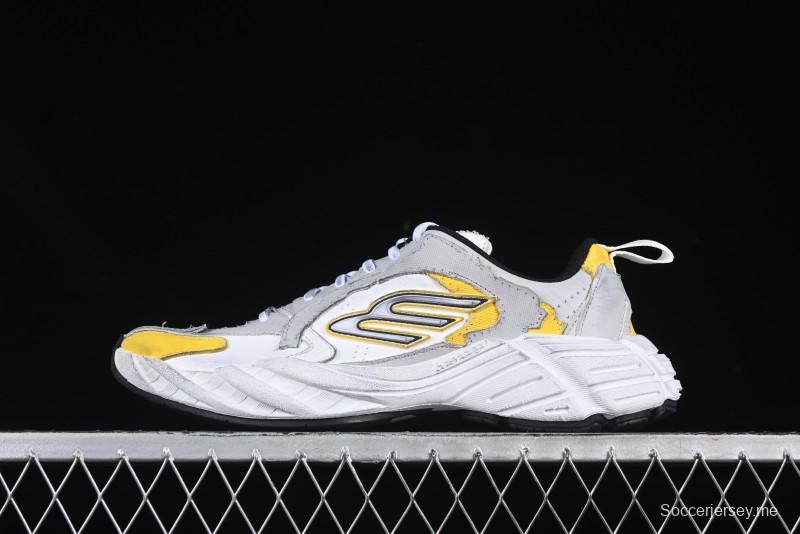 Balenciaga Monday Calf Leather Round Toe Lace-Up Low-Top Casual Shoes - WDWTS1971