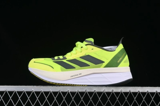 Adidas Adizero Lightstrike Pro Running Shoes - Neon Yellow/Black