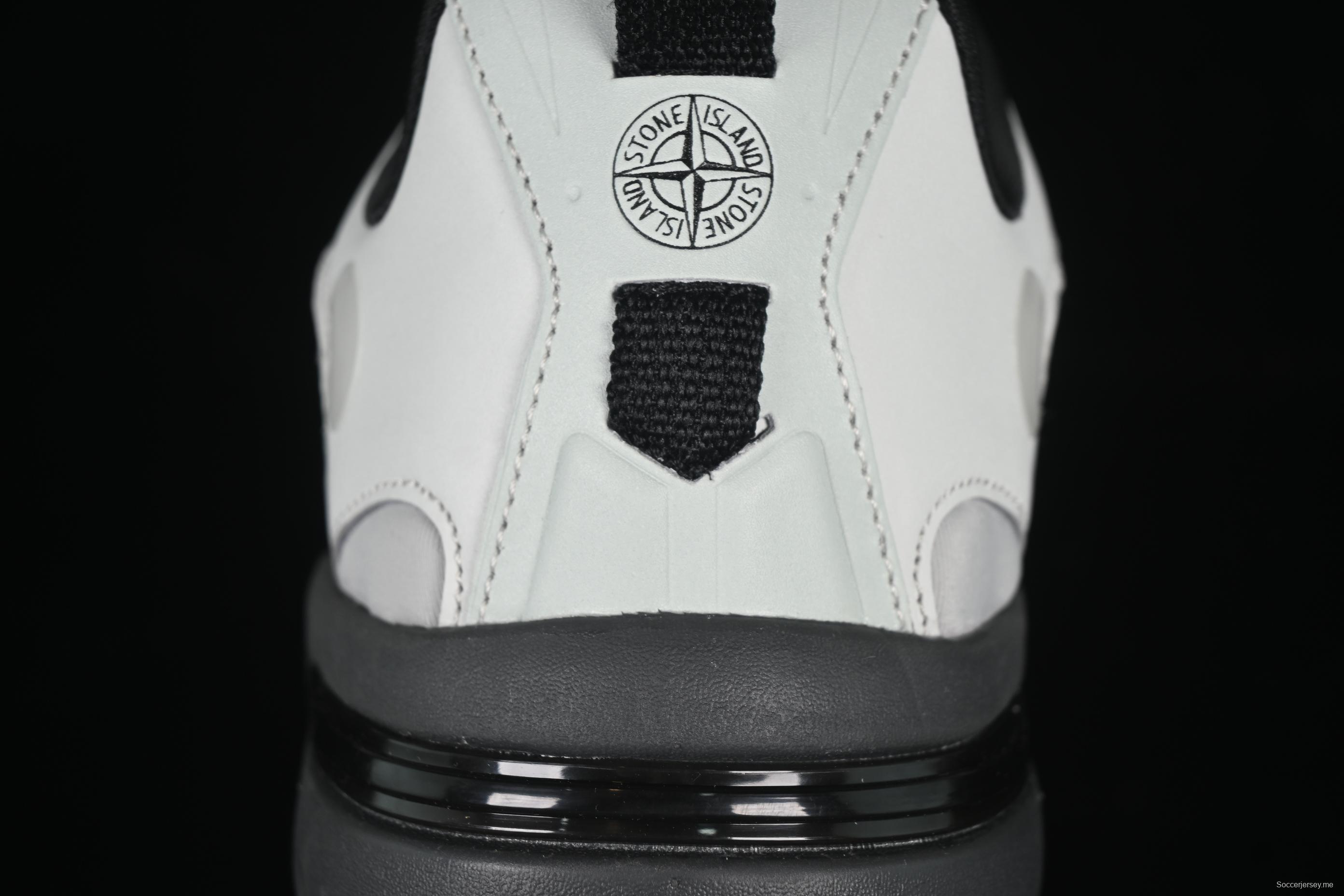 Stone Island Grime Panelled Low-Top Lifestyle Sneakers in Dark Brown - MO78FWS0303