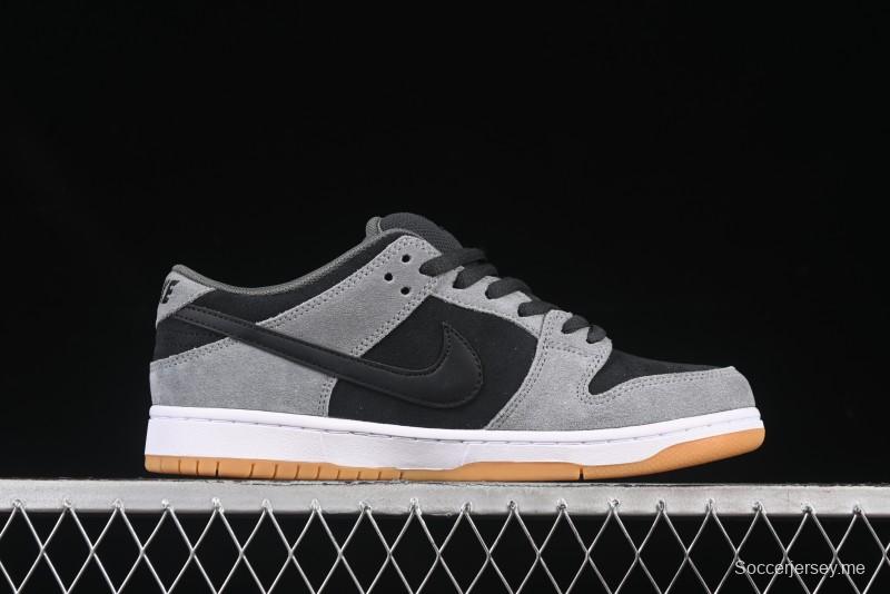 Nike SB Dunk Low Black Grey Low-Top Casual Skate Shoes - HF3063-001