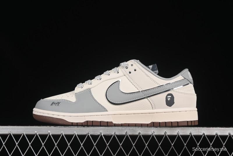 حذاء تزلج نايك SB Dunk Dunk Low Bape Collaboration Anniversaryation إصدار الذكرى السنوية المخصص للأحذية الكاجوال المنخفضة العلوية - JJ2508-558
