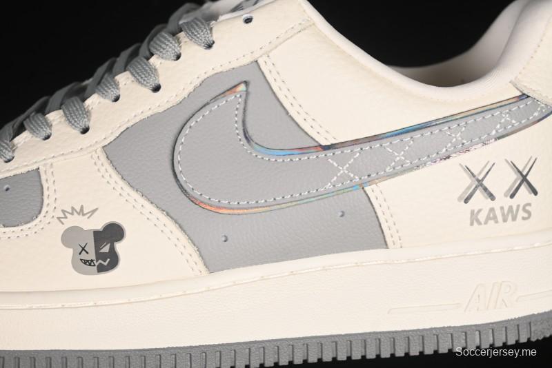 حذاء نايك اير فورس 1'07 لاو نايك اير فورس 1'07 لاو كاوس كولابوريشن بيج رمادي كاجوال سنيكرز - KK1988-078