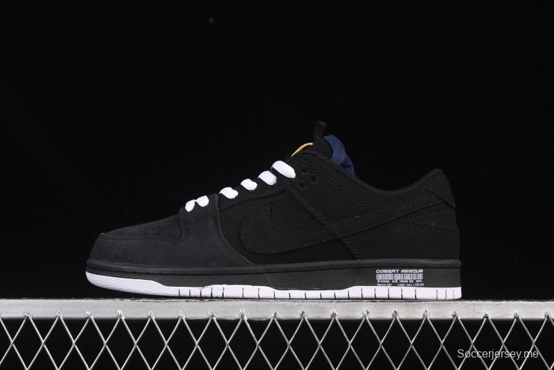 حذاء تزلج نايك SB Dunk Low Pro ISO باللون الأسود المطاطي SB منخفض السقف - CD2563-006