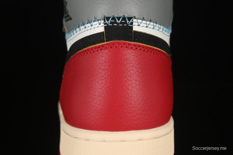 حذاء كرة السلة نايك يونيون × اير جوردان 1 ريترو هاي شادو شيكاغو - HV8563-600