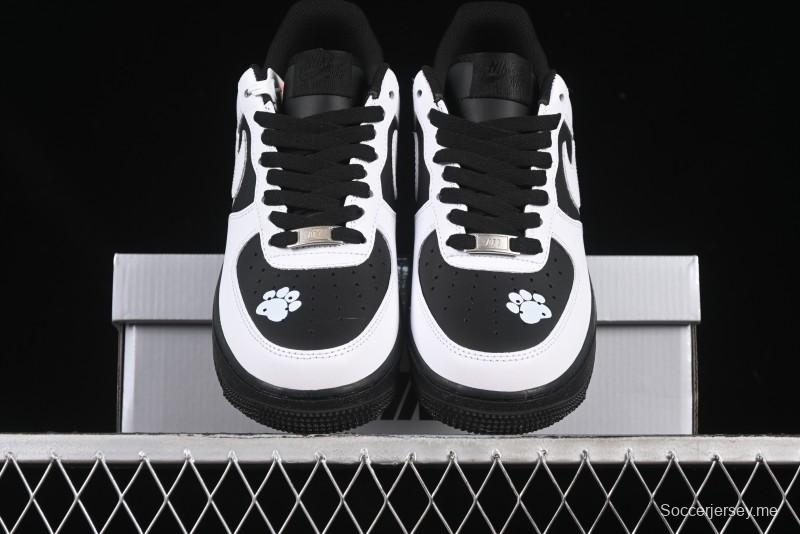 حذاء نايك اير فورس 1'07 منخفض مخصص رسمي ذو تصميم رسمي ساخن 2D ذو طابع رمادي منطقة رمادية كاجوال - ZH0316-077