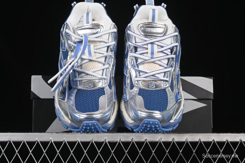 حذاء كاجوال كاجوال كاجوال أزرق اللون أزرق بربطة عنق مصبوغ من أوف وايت بي رايت - X.E5