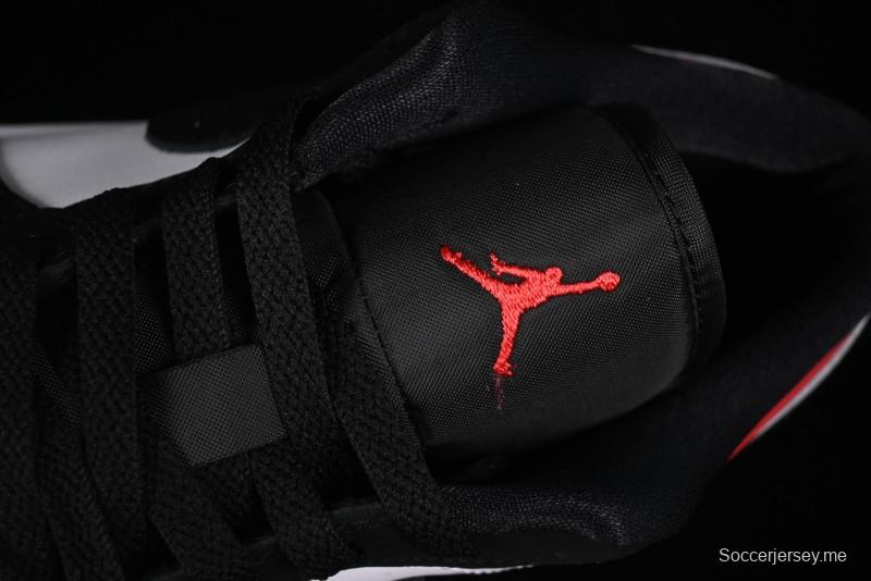 حذاء نايك اير جوردان 1 لاو "أبيض أسود أسود جيم أحمر" سنيكرز ريترو كاجوال - IB8971-106