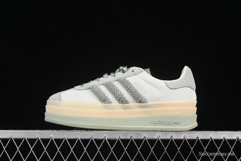 أديداس أوريجينالز جازيل بولد JR8373 حذاء رياضي منخفض الساق من أديداس أوريجينالز بنعل سميك لمقاومة الانزلاق والمتانة - JR8373