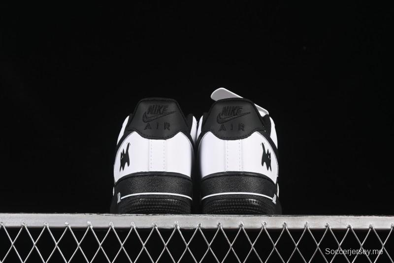 حذاء نايك اير فورس 1'07 منخفض مخصص رسمي ذو تصميم رسمي ساخن 2D ذو طابع رمادي منطقة رمادية كاجوال - ZH0316-077