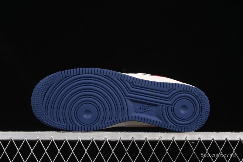 حذاء نايك اير فورس 1'07 منخفض من نايك بالتعاون مع غوتشي حذاء رياضي كاجوال أزرق أحمر سووش - JJ2508-713