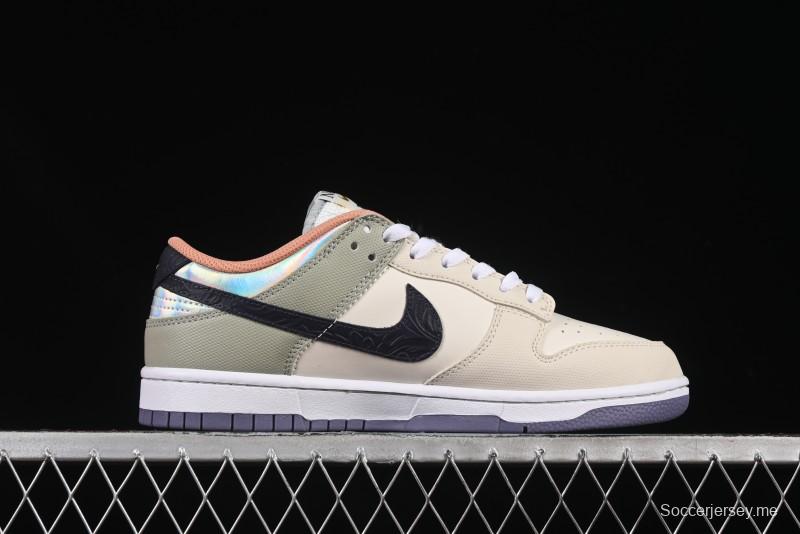 حذاء رياضي كاجوال منخفض من نايك دانك لو سووش بطبعة الأزهار - HV5750-133