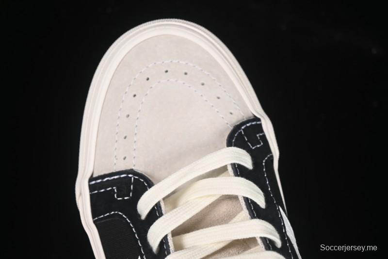 حذاء Fear of God x Vans Sk8-Hi ذو الكعب العالي من فانس باللون الأسود/الأبيض البسيط - VN0A2XS1ML5