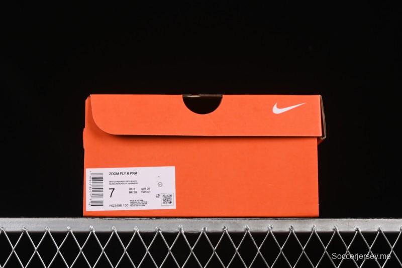 حذاء الجري زوم فلاي 6 من نايك زوم فلاي 6 خفيف الوزن وسريع الاستجابة مع لوحة من ألياف الكربون - HQ3498-100